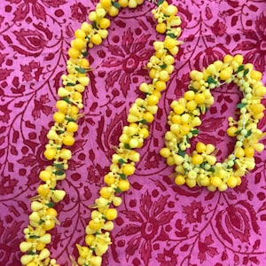 Festive Mid Century Bright Yellow Plastic Tuti Fruity Fruit Salad necklace & Matching Anklet Braclet Tropical Fun Jewelry