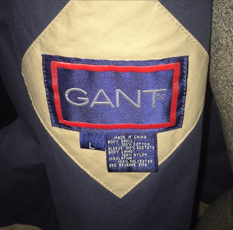 GANT Classic Designer Trench Coat Super Cool Bladerunner Etsy