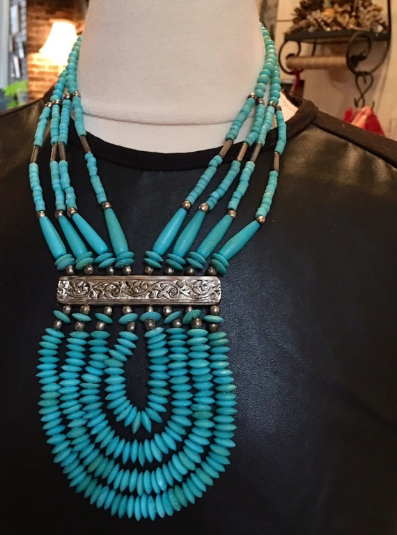 Vintage Statement sized costume southwestern Nati… - image 3