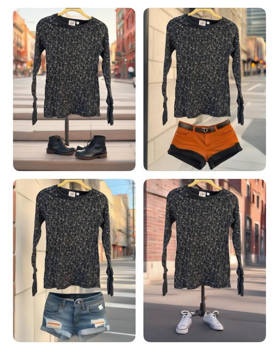 Vintage Roxy Y2K Bird Graphic Thumb Hole Top - Size M