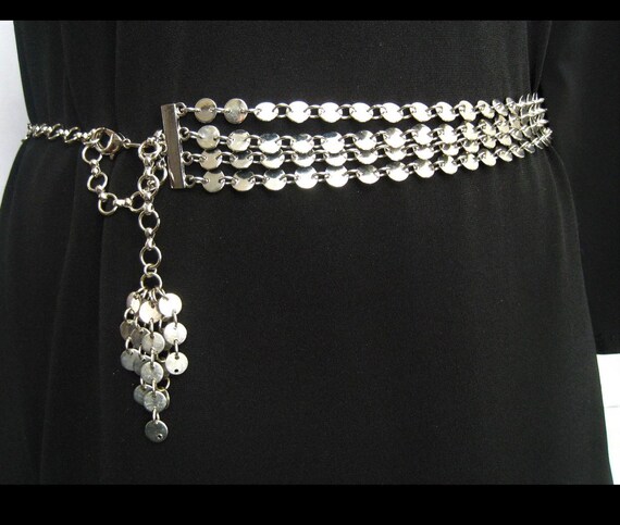 Awesome 80s Silver Bling Belt or Necklace