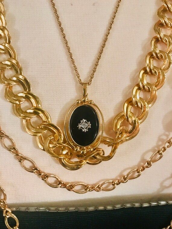 Vintage Layered Necklace Set: Avon Pendant, 80s-90s Style - Etsy