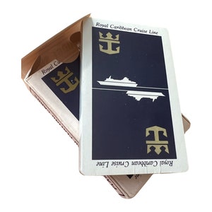 Cartes à jouer vintage Royal Caribbean Cruise Line, taille pont, plastifiées, scellées, fabriquées aux États-Unis