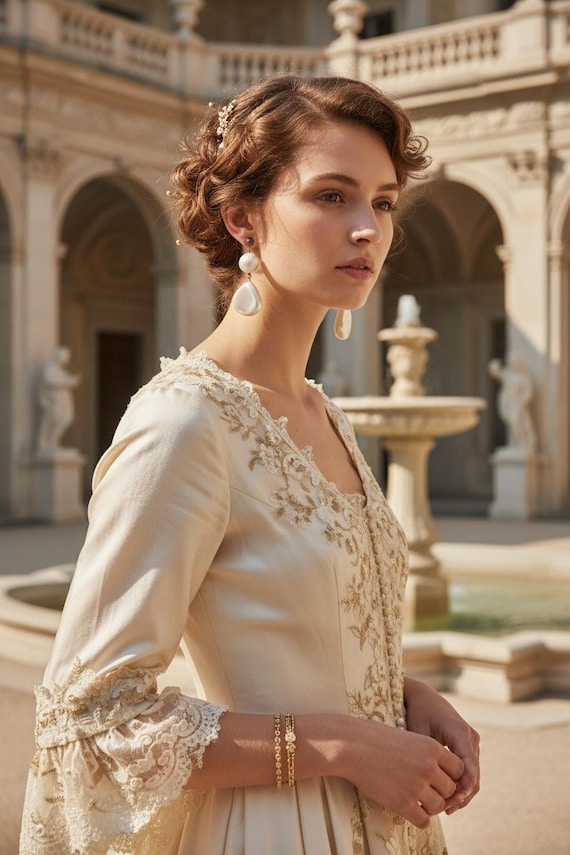 Big Chunky Baroque Pearl & 925 Silver Dangle Earrings