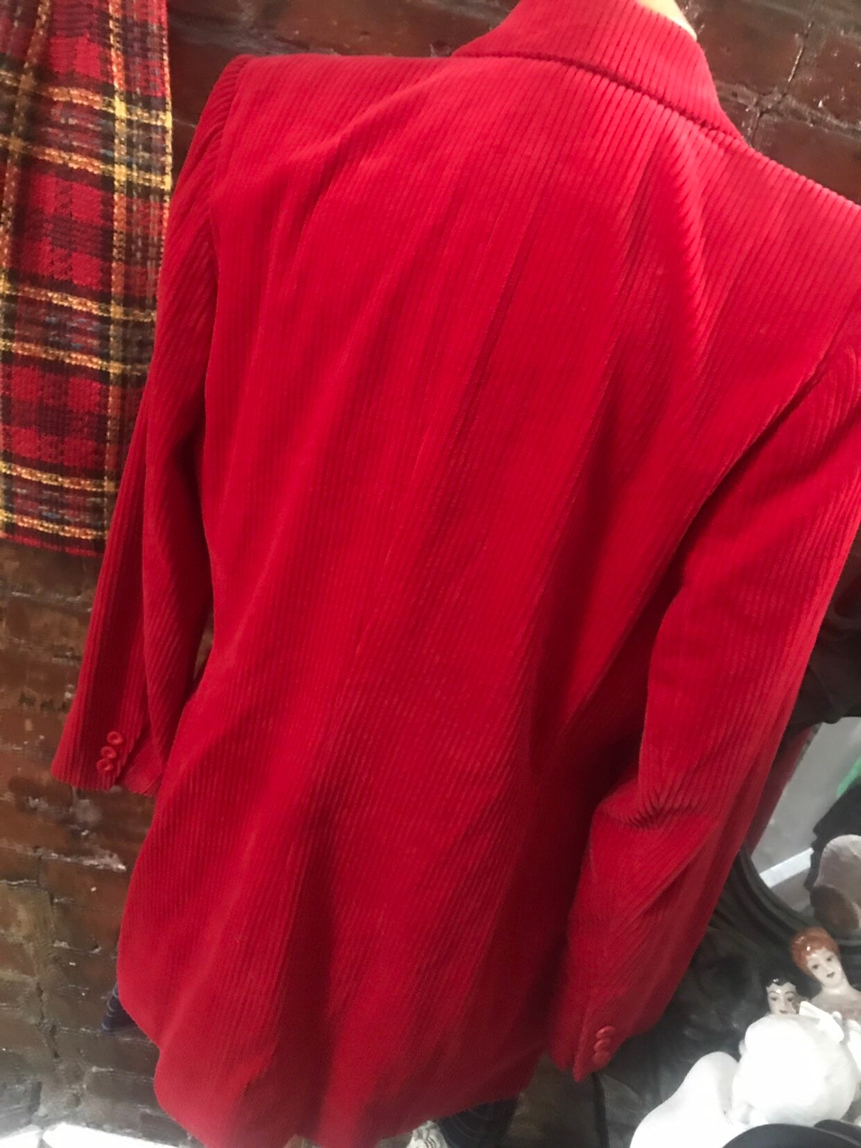 Red Corduroy Blazer