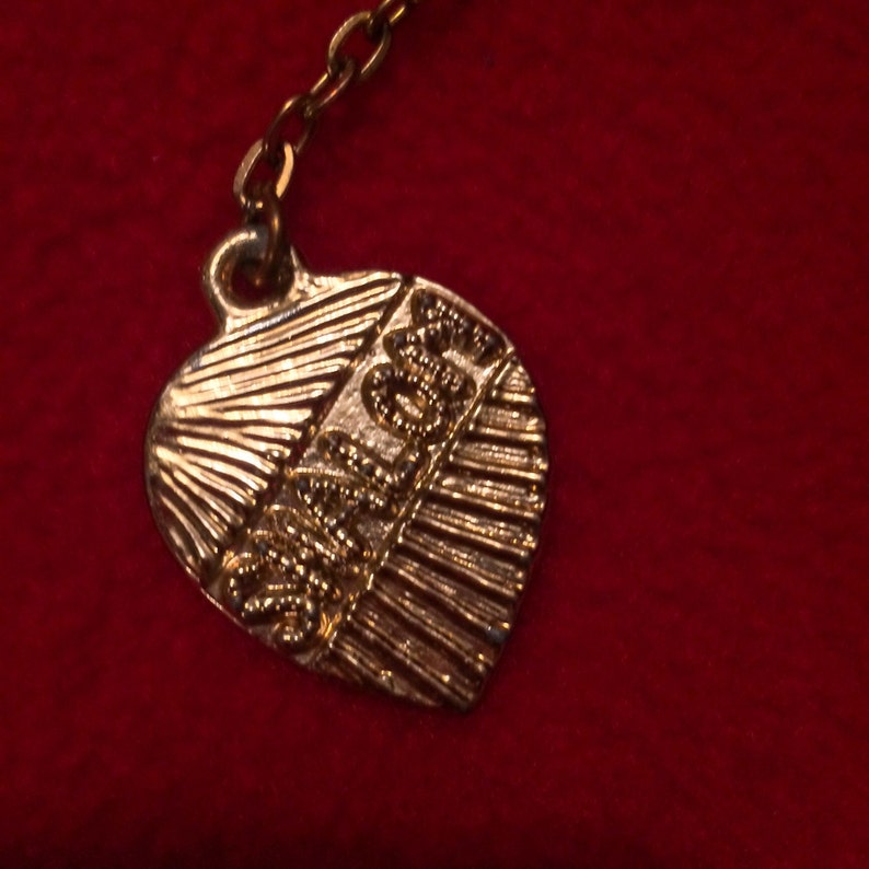 Vintage Cutty Gold Tone SHALOM Key Ring Chain