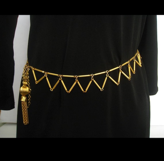 90s glam bling chain belt