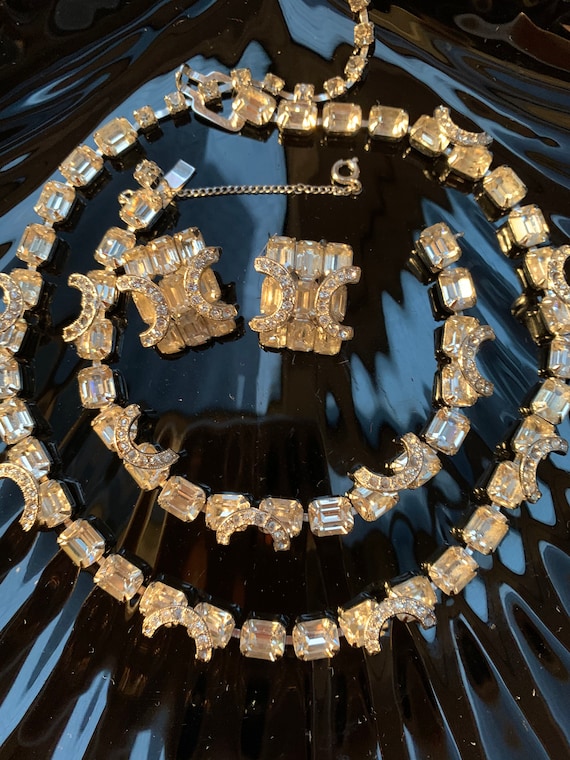 Estate Eisenberg Horseshoe Ice Rhinestone Jewelry… - image 1