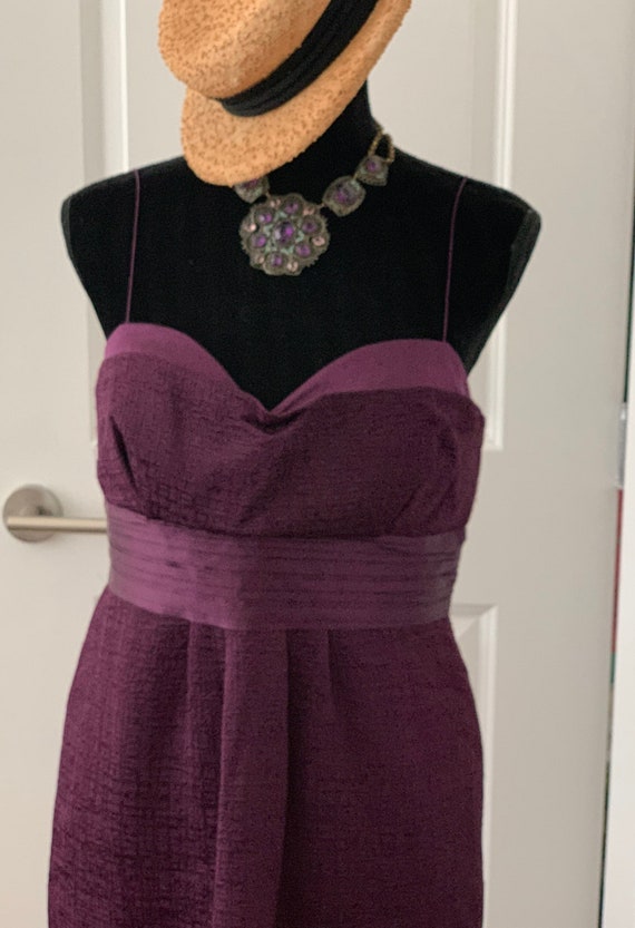 Elie Tahari Juliana Dress, Grape Jam Purple, Unworn with tags Size 10, Early 2000s Y2K fashion
