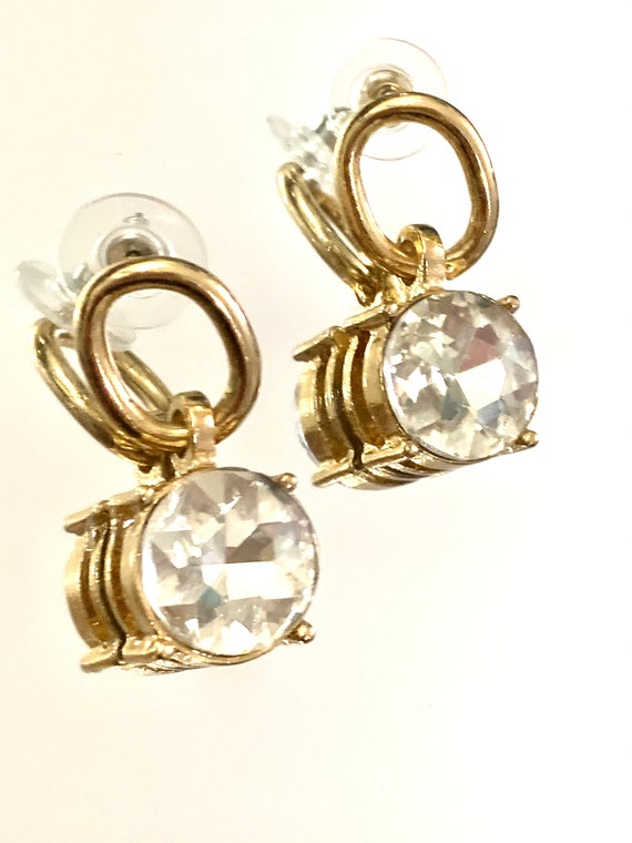 Chunky Vintage Rhinestone Dangles, Ice Crystal an… - image 10