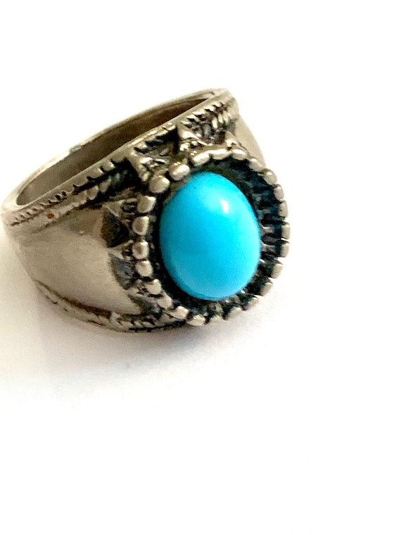 Vintage Chunky Southwestern inspired Bohemian Size 6.5 bling Ring