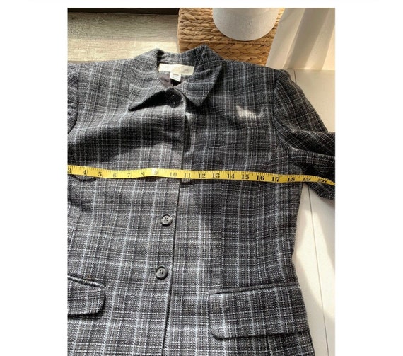 Gray Plaid Suit by Jones New York, Slim Cut Skirt… - image 8