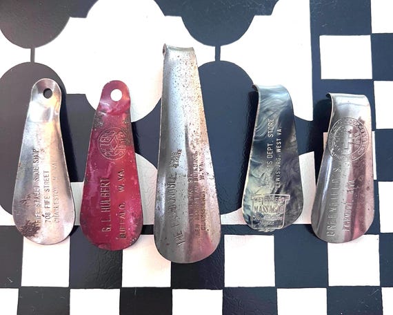 Vintage West Virginia Advertising Shoe Horn Collection WVA Nostalgia Appalachian Cottage Gift Dad Fathers Day