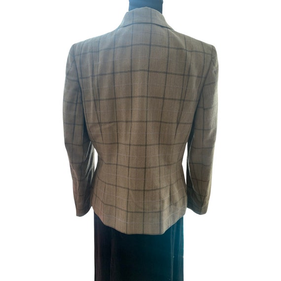 Vintage Pendleton Plaid Jacket, Classic Taupe Wit… - image 3