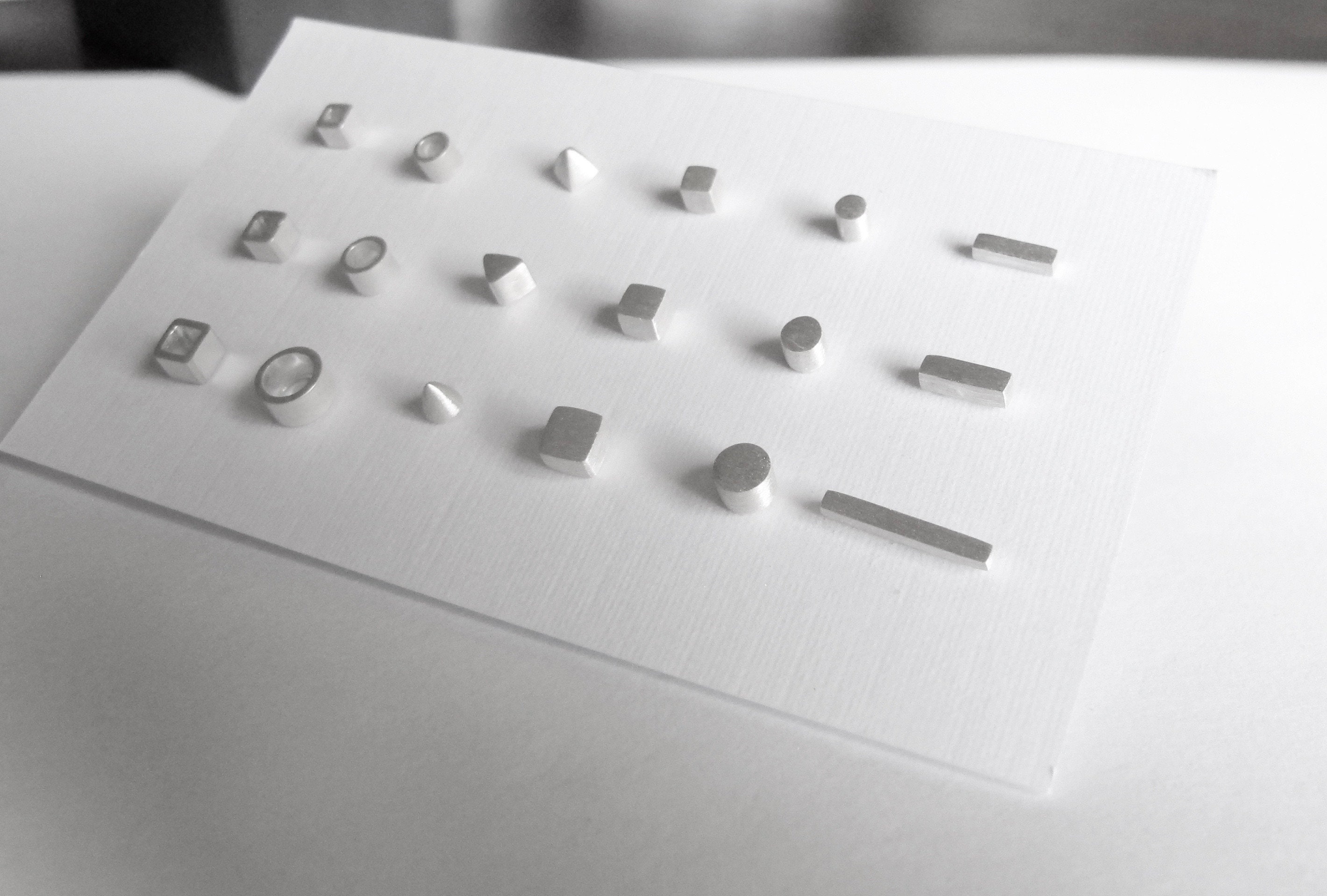 tiny stud earring set