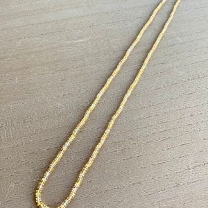 AAA Sapphire Silk Knotted Necklace. 14k Gold Filled
