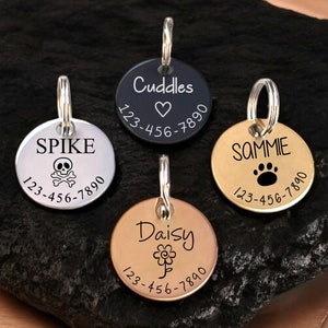 Personalized Pet Tag • Custom Dog Tag • Cat Tag Cat Collar Tag • Cat ID Tag•  Dog ID Tag • Dog Name Tag