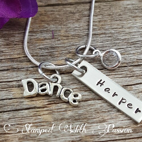 Dance Necklace for Little Girl Necklace Recital Gift Etsy
