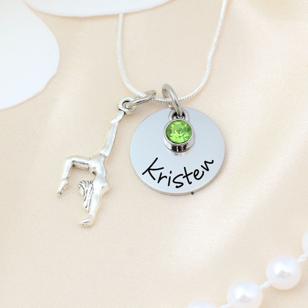 Gymnastics Gifts • Gymnastics Necklace • Gymnast Jewelry • Girl Gift • Gymnastics Jewelry • Personalized Gymnastics gift • Gift for her