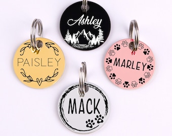 Pet dog tag, dog ID Tag, pet dog ID tag, puppy tag, Personalized dog Tag, dog tag for dogs, Rose Gold Dog Tag, Gold Dog Tag, Silver Dog Tag