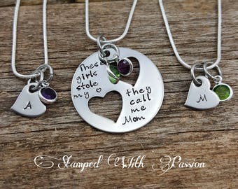 mom and child necklace