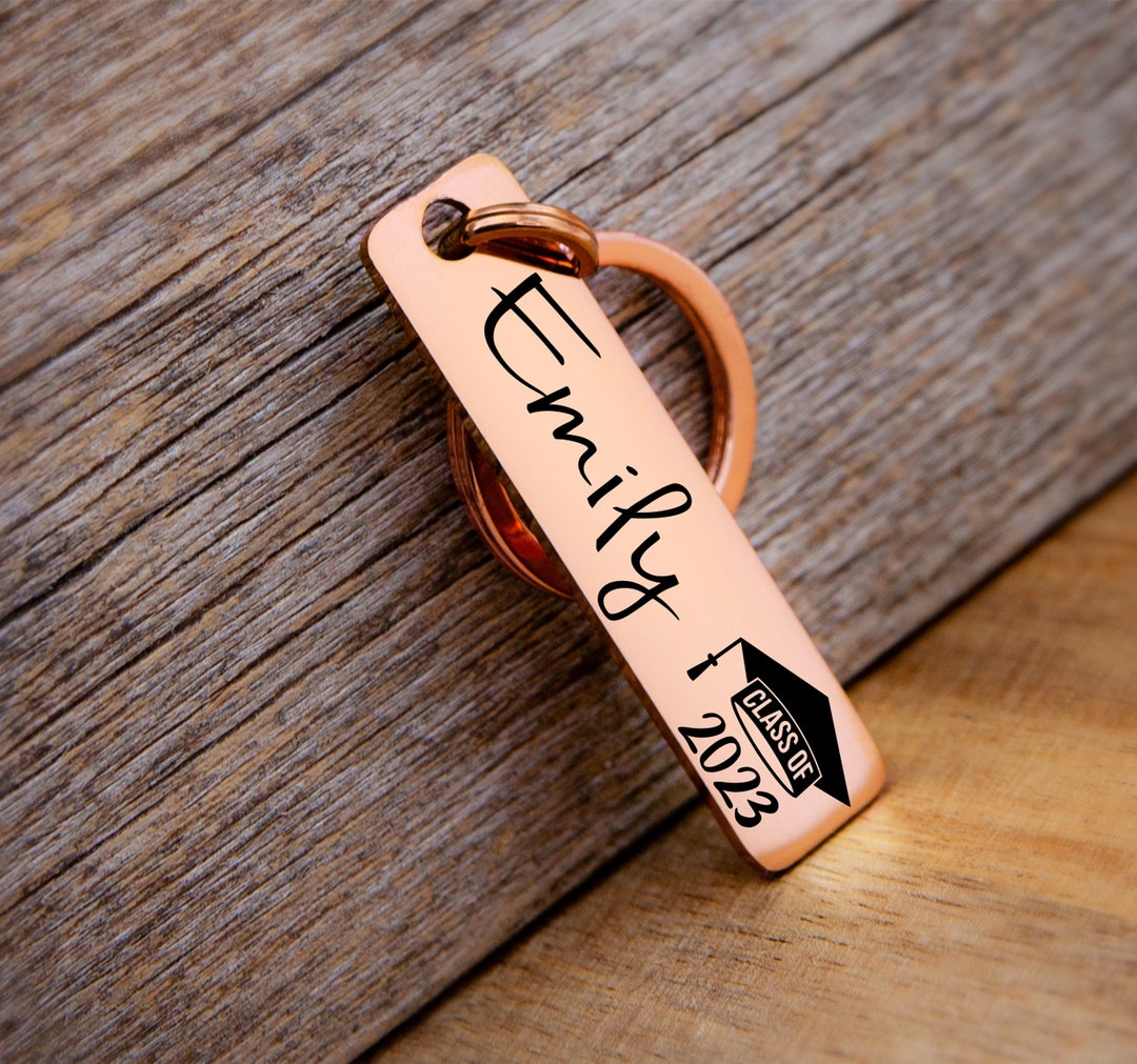 Personalized Graduation Keychain, Graduation Gift for Her, Graduation