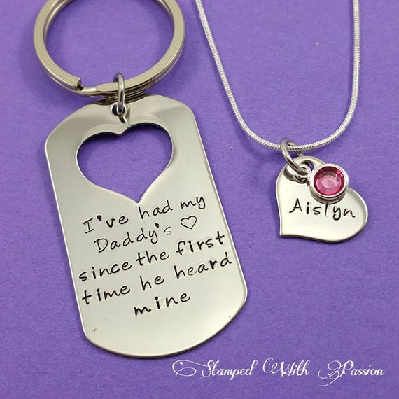 personalized father daughter jewelry