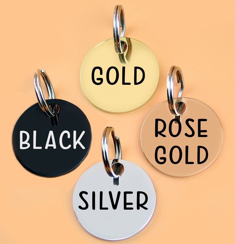 Dog Tag Dog Collar Tag Personalized Cat Tag Dog Name Tag Etsy