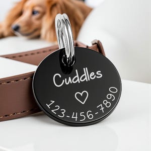 Personalized Pet Tag • Custom Dog Tag • Cat Tag Cat Collar Tag • Cat ID Tag• Dog ID Tag • Dog Name Tag afbeelding 3
