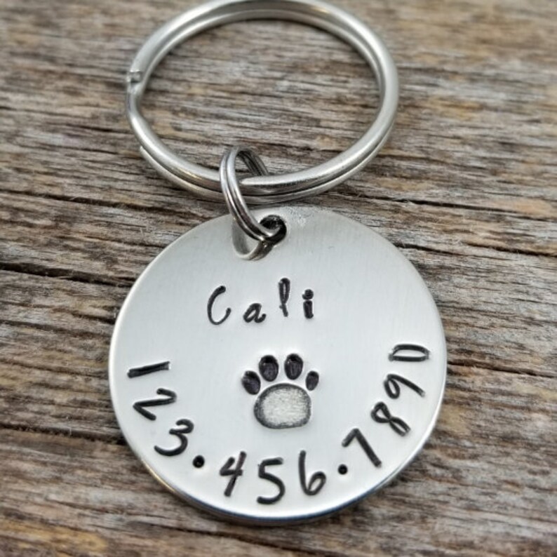 Personalized Dog Tag Custom Pet Tag Hand Stamped Dog Tag Etsy Canada