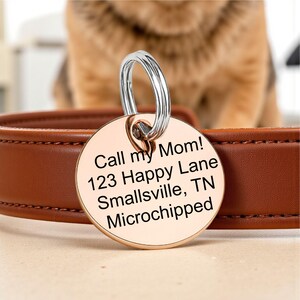 Personalized Pet Tag • Custom Dog Tag • Cat Tag Cat Collar Tag • Cat ID Tag• Dog ID Tag • Dog Name Tag afbeelding 7