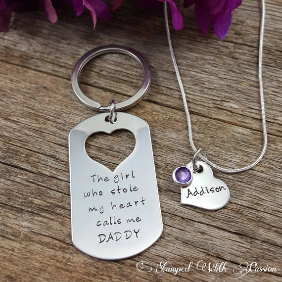 personalized father daughter jewelry