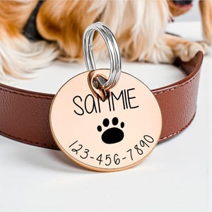 Personalized Pet Tag • Custom Dog Tag • Cat Tag Cat Collar Tag • Cat ID Tag• Dog ID Tag • Dog Name Tag afbeelding 4