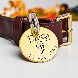 Personalized Pet Tag • Custom Dog Tag • Cat Tag Cat Collar Tag • Cat ID Tag• Dog ID Tag • Dog Name Tag afbeelding 6