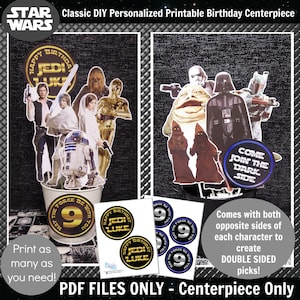 Star Wars Printable Centerpiece Star Wars Birthday Decoration Star Wars DIY Party Download Star Wars Bday Center piece Star Wars Centerpiece