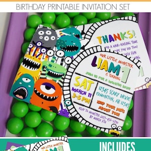 Monster Birthday Party Monster Party Decorations Halloween Etsy Monster Birthday Party Monster Party Decorations Halloween Etsy
