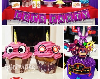 FNAF Birthday Decorations Five Nights at Freddy's Birthday Decorations Fnaf  Party Printable Fnaf Decorations Fnaf Bday Decorations Fnaf -  Canada