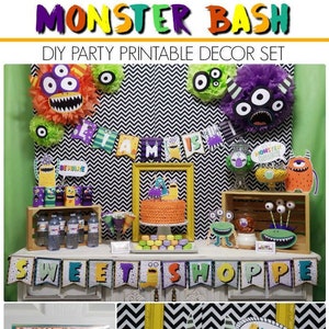 Monster Birthday Invitation Printable Invitation Monster Etsy Monster Birthday Invitation Printable Invitation Monster Etsy