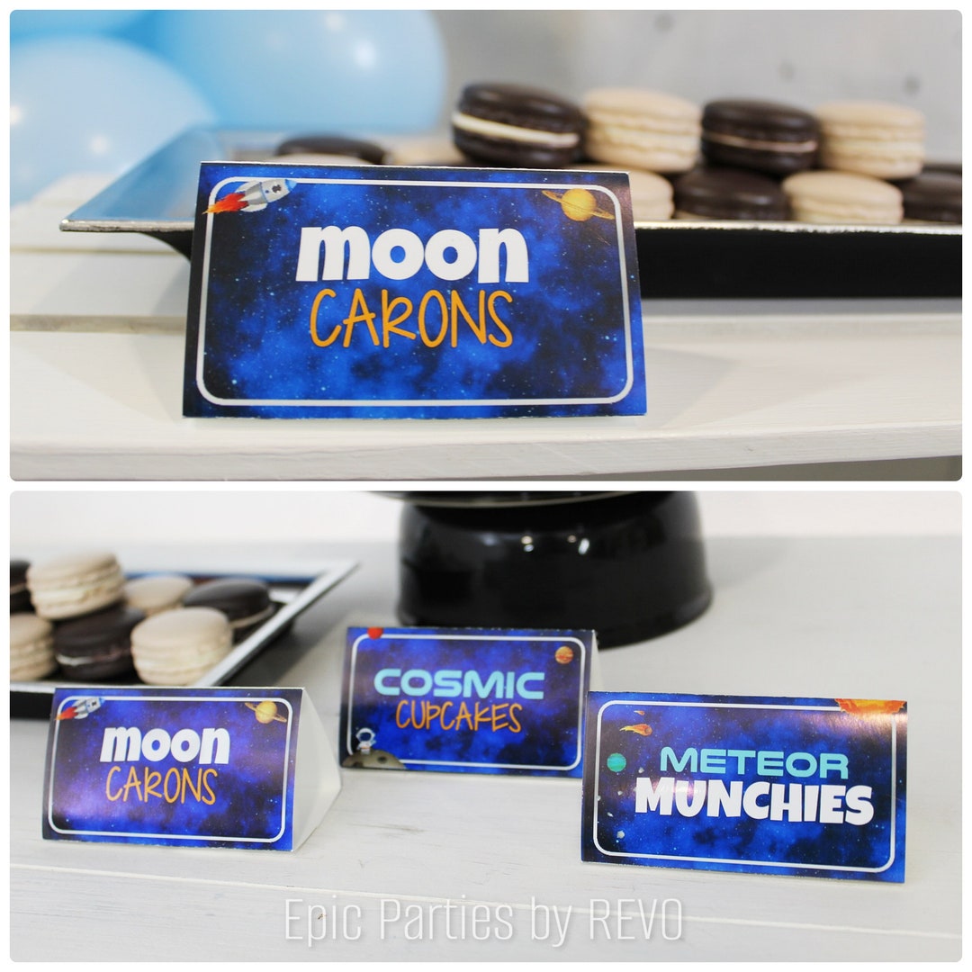 Outer Space Party Food Labels Space Party Tent Cards Editable Outer outer-space-party-food-labels-space-party-tent-cards-editable-outer