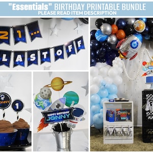Astronaut First Birthday Decorations Outer Space Party Two The Moon Birthday Astronaut Galaxy Birthday Decorations 1st Birthday Space Party