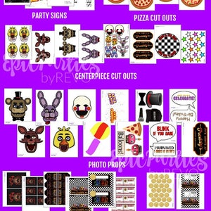 FNAF Party Printable Instant Download Five Night's at - Etsy Canada