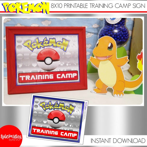 Pokemon Printable Sign | INSTANT DOWNLOAD | Pokemon Party Sign | Pokemon Birthday | Pokemon Party |Pokemon Decoration | Epic Parties by REVO Il_570xn