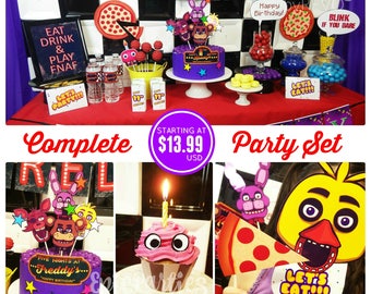 FNAF Birthday Decorations Five Nights at Freddy's Party Fnaf Party