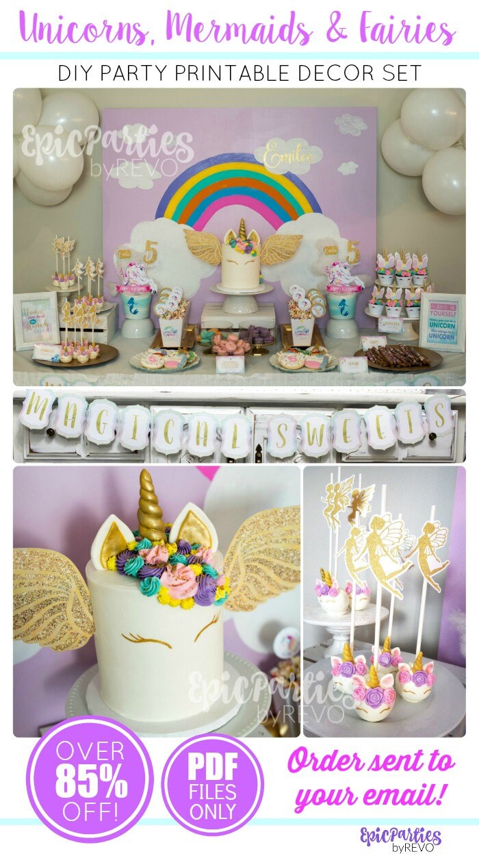 Unicorn Birthday Party Unicorn Party Printable Unicorn Etsy Unicorn Birthday Party Unicorn Party Printable Unicorn Etsy
