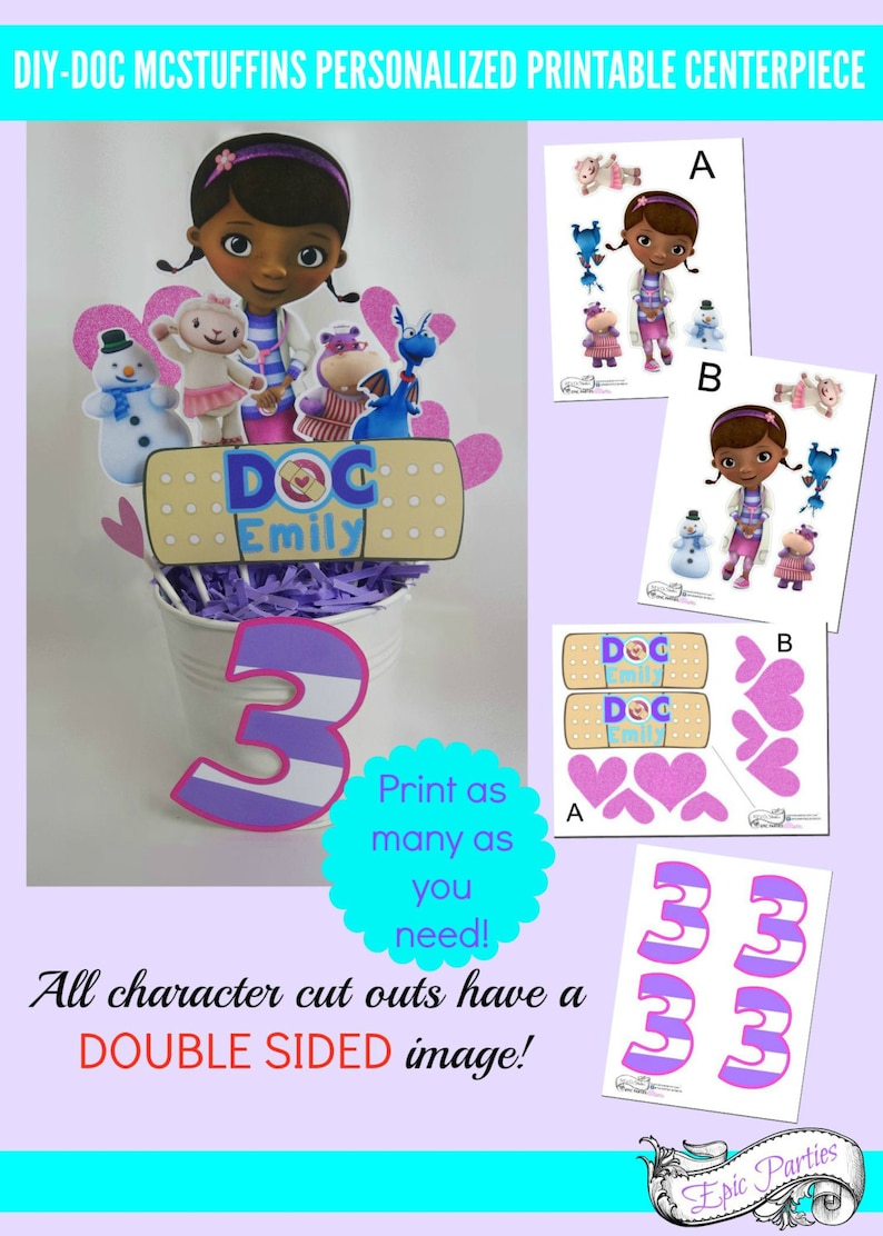 Document Mcstuffins Printable Centerpiece Document Mcstuffins Birthday Decorations Document Mcstuffins Social gathering Epic Get-togethers through REVO photograph about Printable Doc Mcstuffins named Document Mcstuffins Printable Centerpiece Document Mcstuffins Birthday Decorations Document Mcstuffins Occasion Epic Events by way of REVO