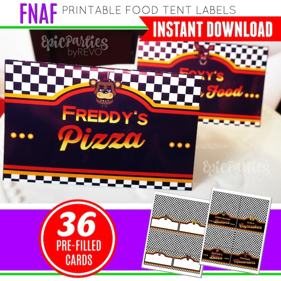 FNAF Birthday Decorations Five Nights at Freddy's Birthday Decorations Fnaf  Party Printable Fnaf Decorations Fnaf Bday Decorations Fnaf -  Canada