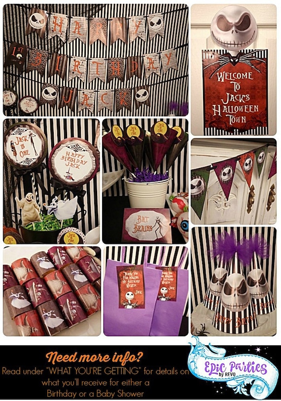 Nightmare before christmas party decorations deals