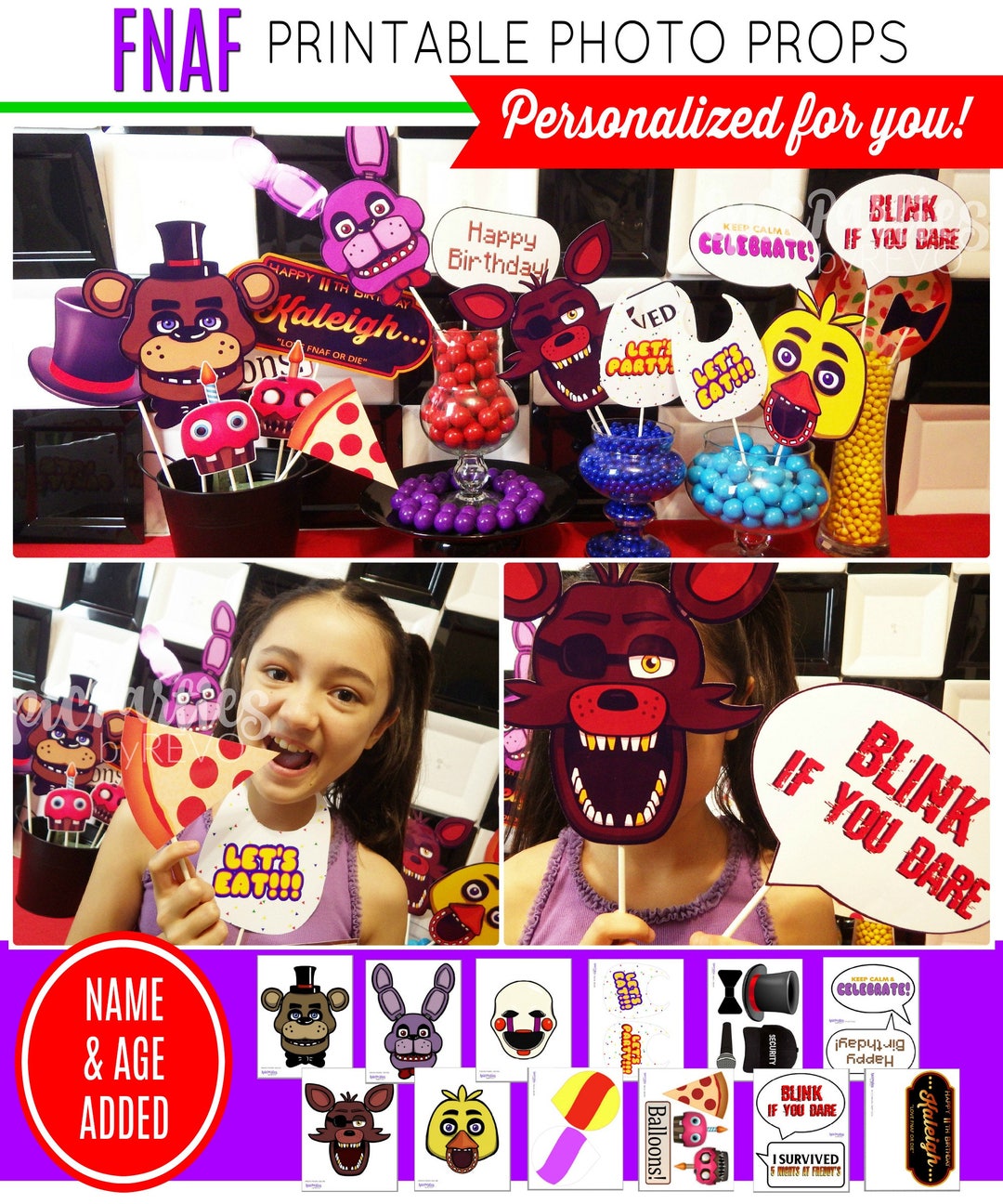 Five Nights at Freddy's Birthday Decorations Five Nights at