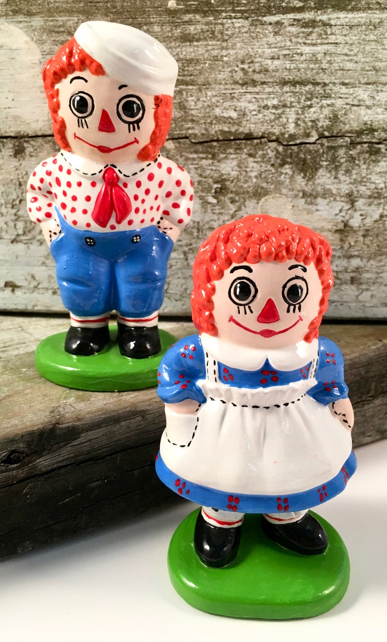 raggedy ann andy ceramic figurines