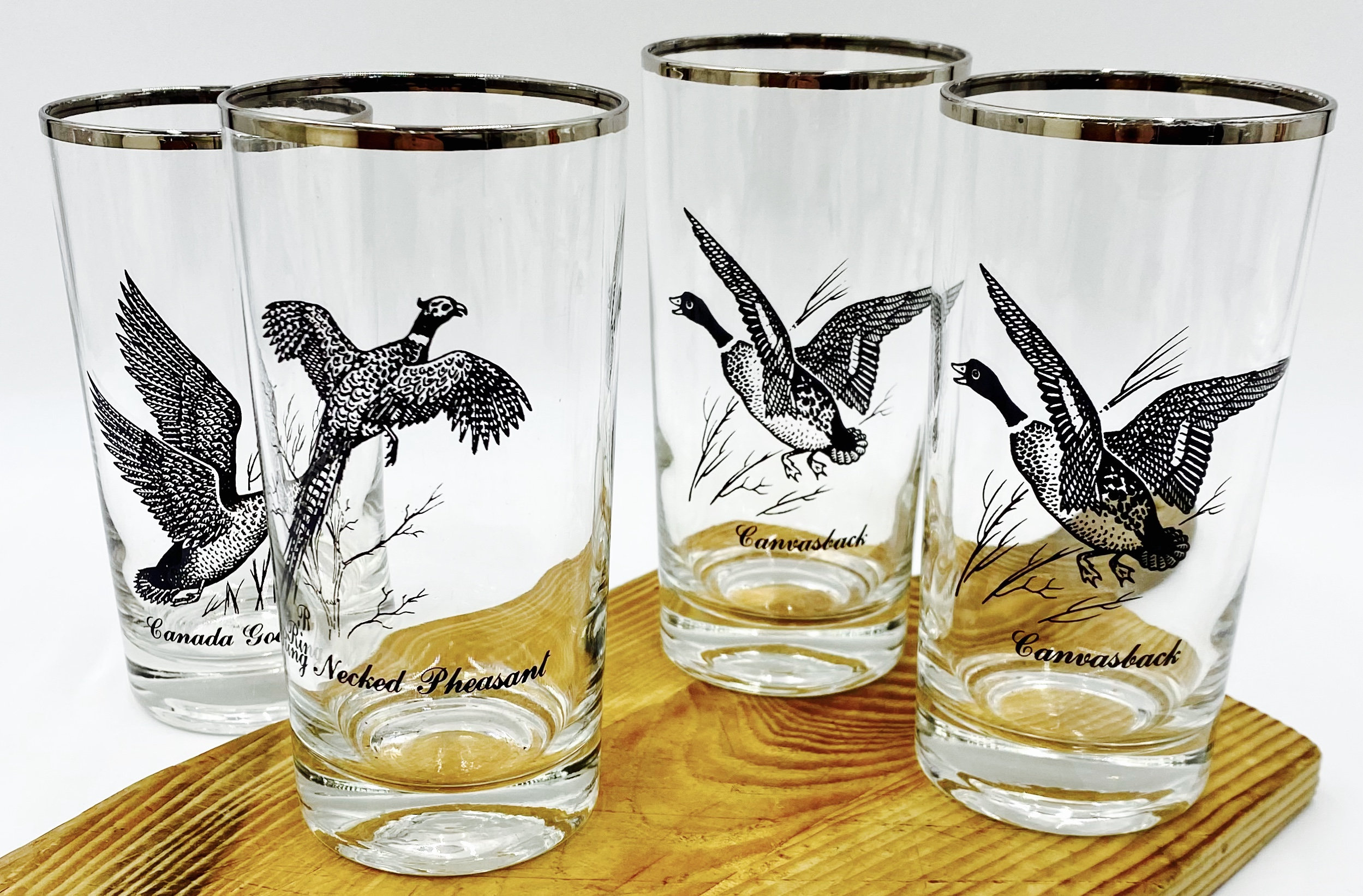Vintage Mid Century Modern Barware Tall Highball Glasses - Etsy Israel